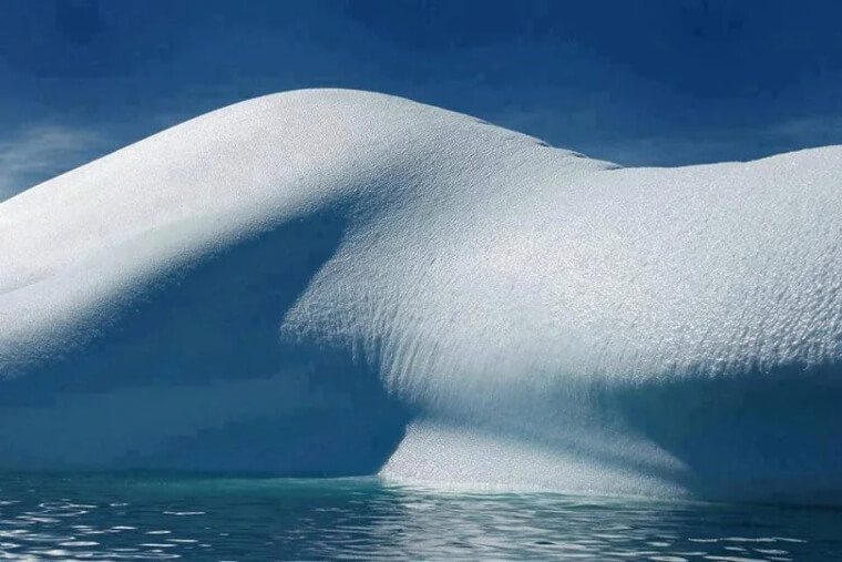 An Ice Glacier Poses for a Portrait