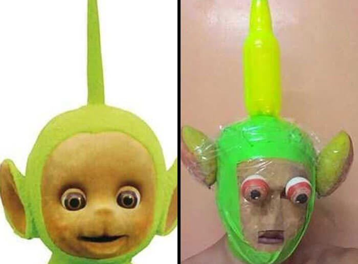 This Teletubby Costume Is a Crime Against Humanity