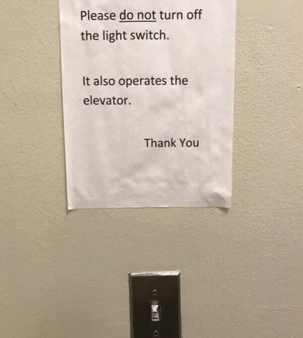 The Elevator Light Switch