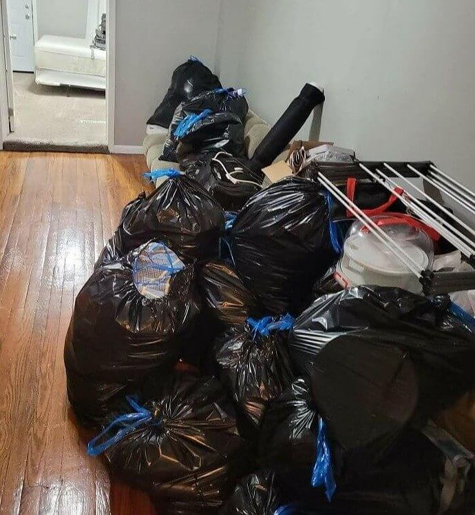 Imagine Coming Home to Your Entire Apartment Stuffed in Garbage Bags