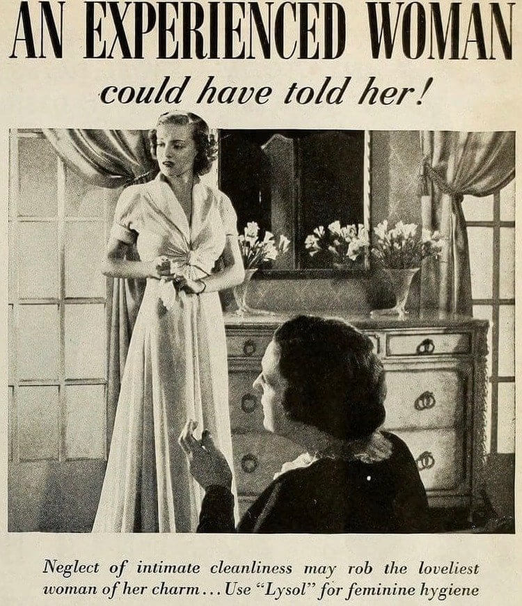 Lysol Was Marketed as a Birth Control for Women