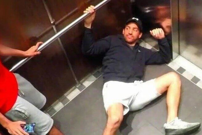 When Your Mate Convinces You the Elevator Is About to Do a Freefall