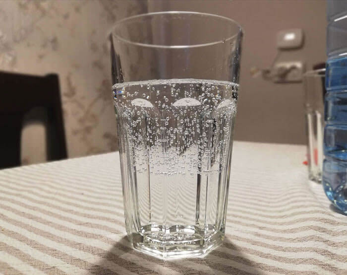 23. Tap Water and Sparkling Water in A Glass